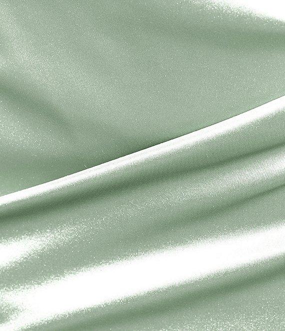 Honey and Rosie Sateen Sweetheart Neck Strapless Corset Long Dress Product Image