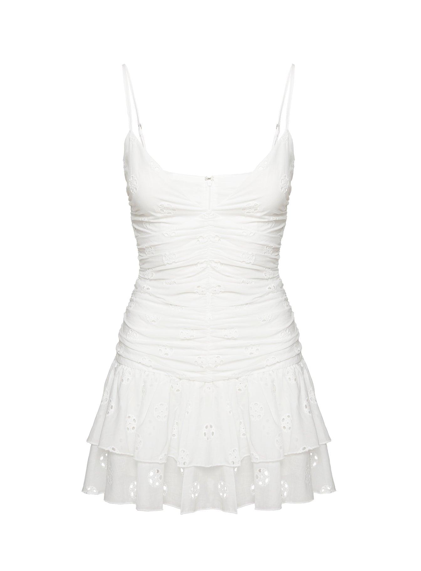 Rothea Mini Dress White Brodierie Product Image
