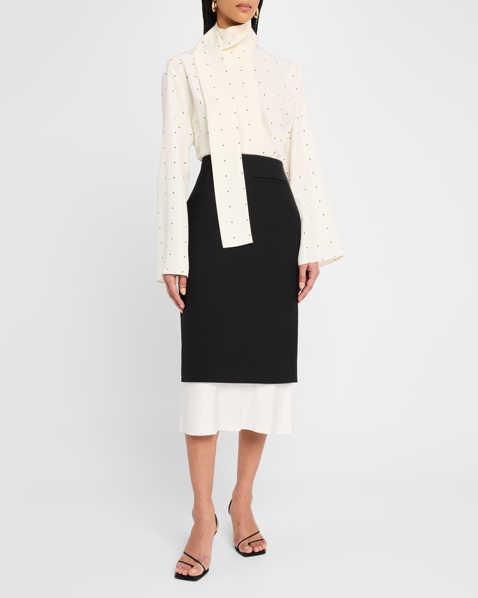 Contrast Pencil Skirt Product Image