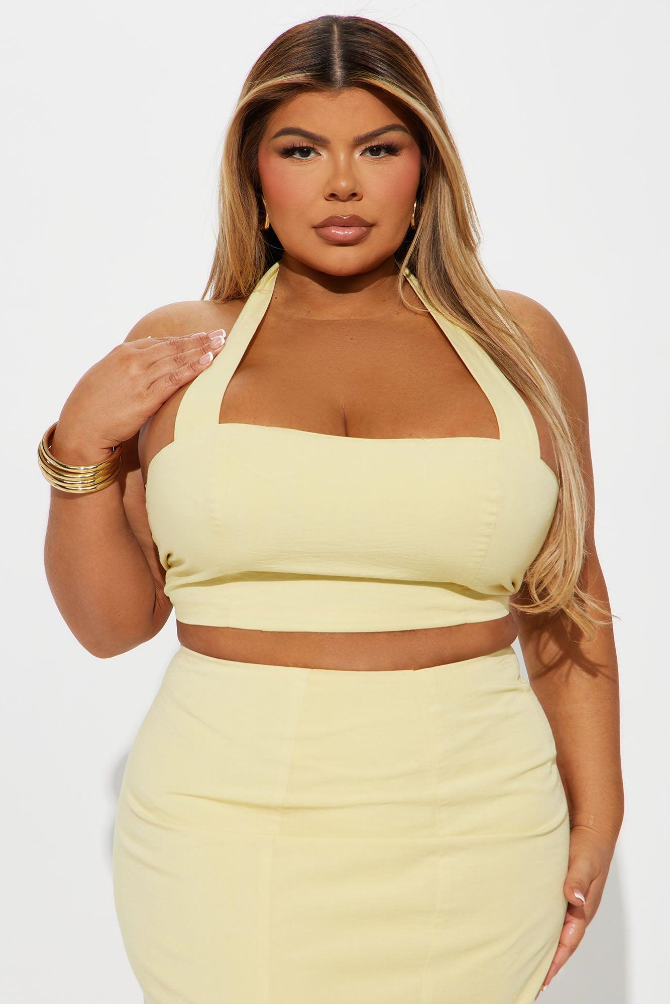 Sweet Life Linen Skirt Set - Yellow Product Image