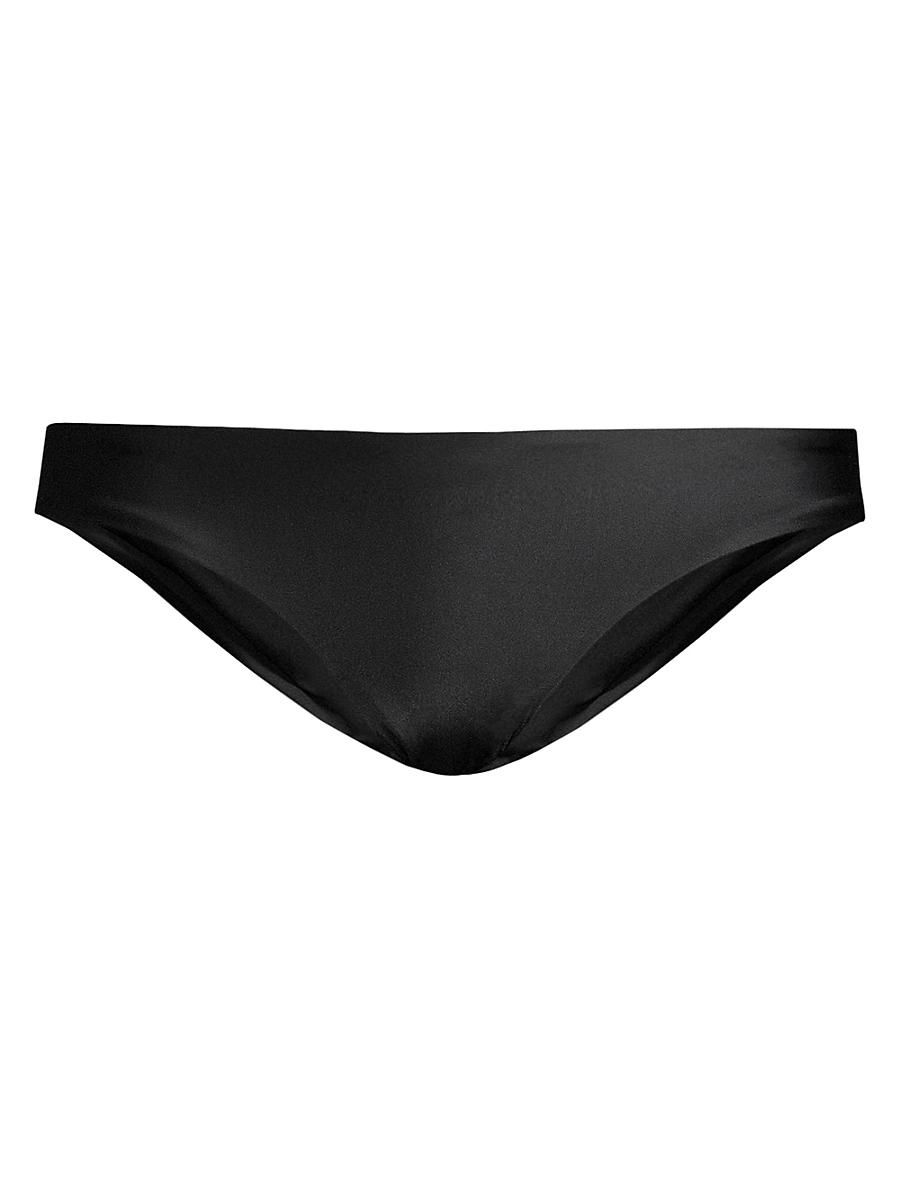 Womens Low-Rise Solid Bikini Bottom Product Image