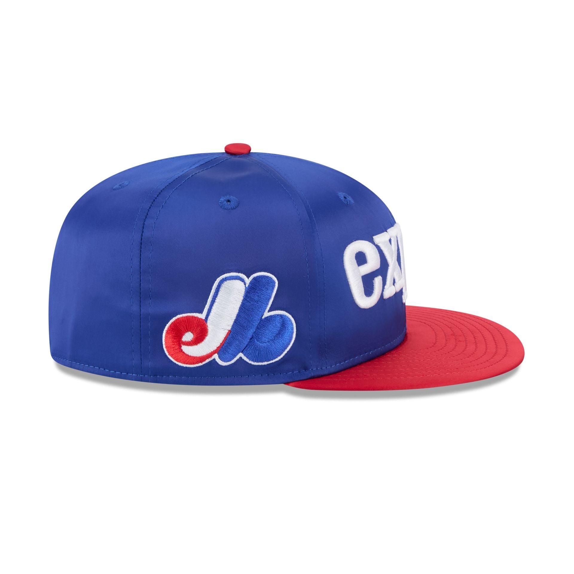 Montreal Expos Spring Satin 59FIFTY Fitted Hat Male Product Image