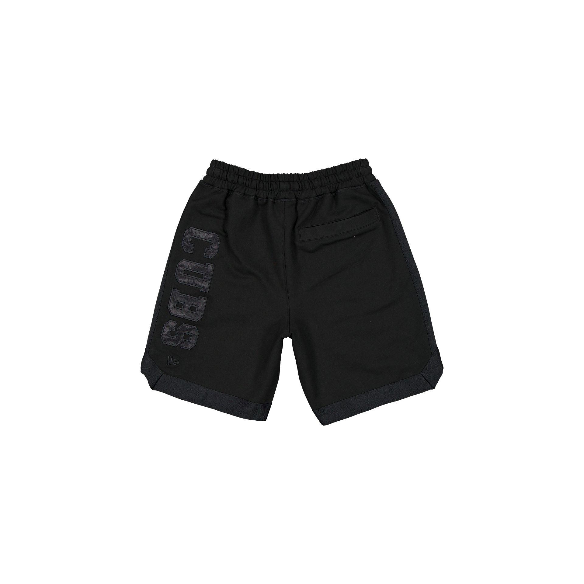 Chicago Cubs Black on Black Logo Select Shorts Male Product Image