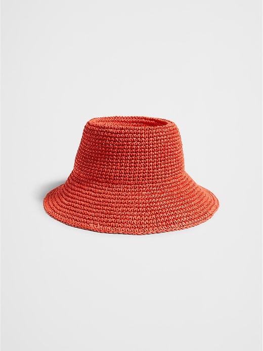 Straw Bucket Hat Product Image