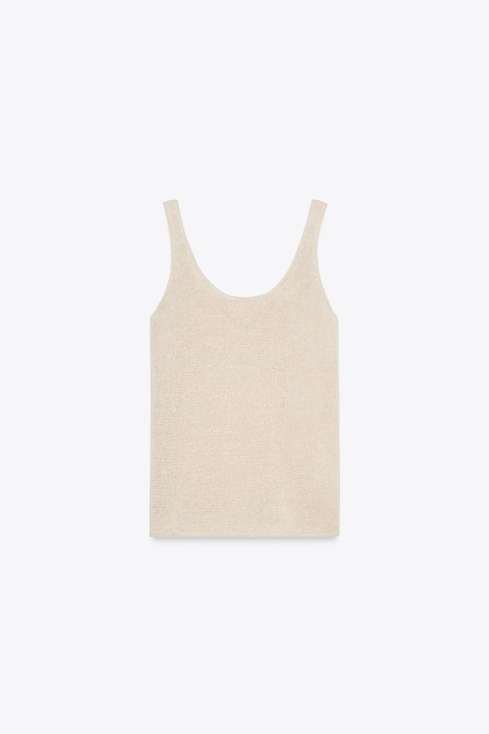 LINEN KNIT TOP Product Image
