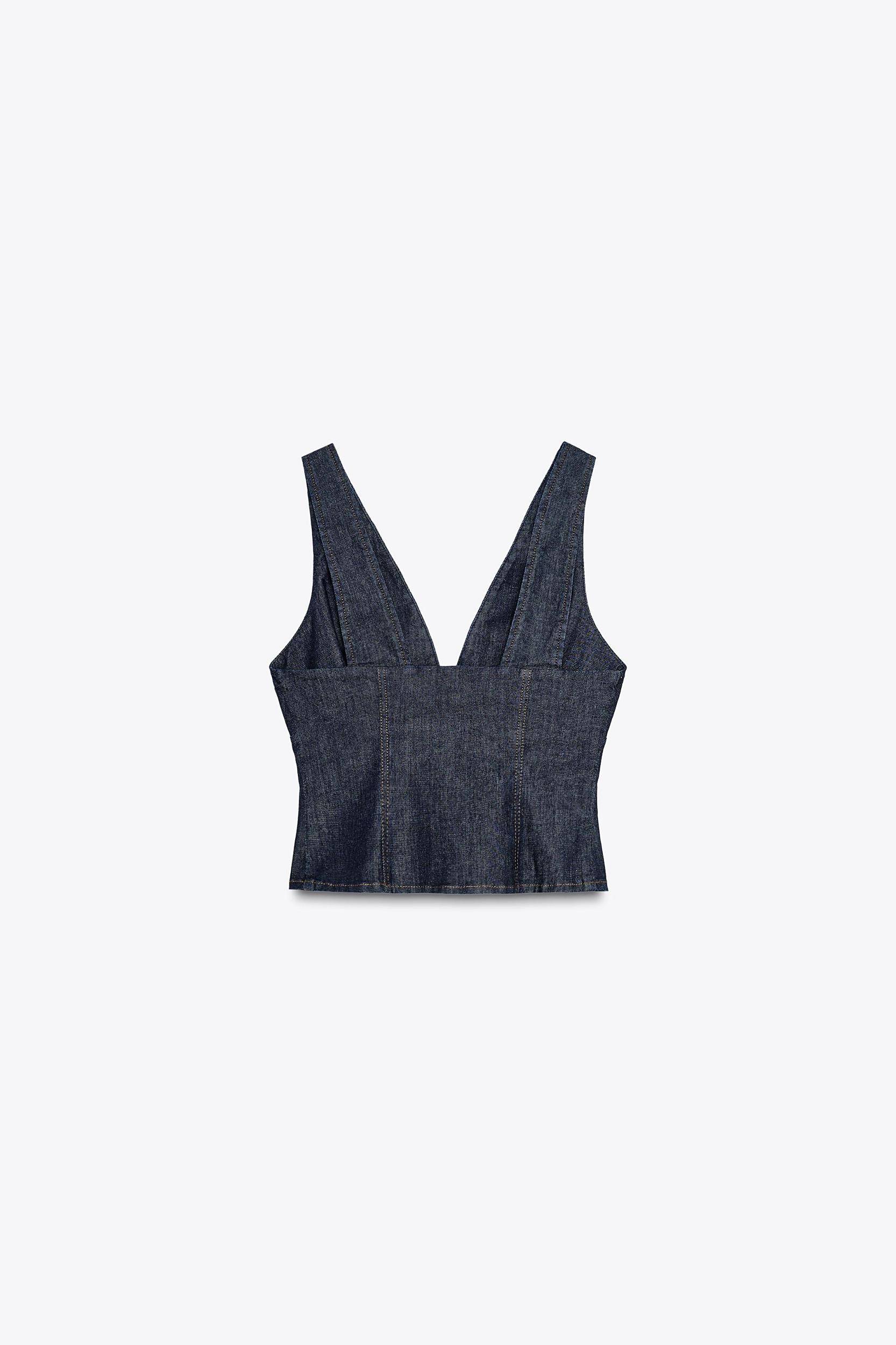 Z1975 DENIM CROP TOP Product Image