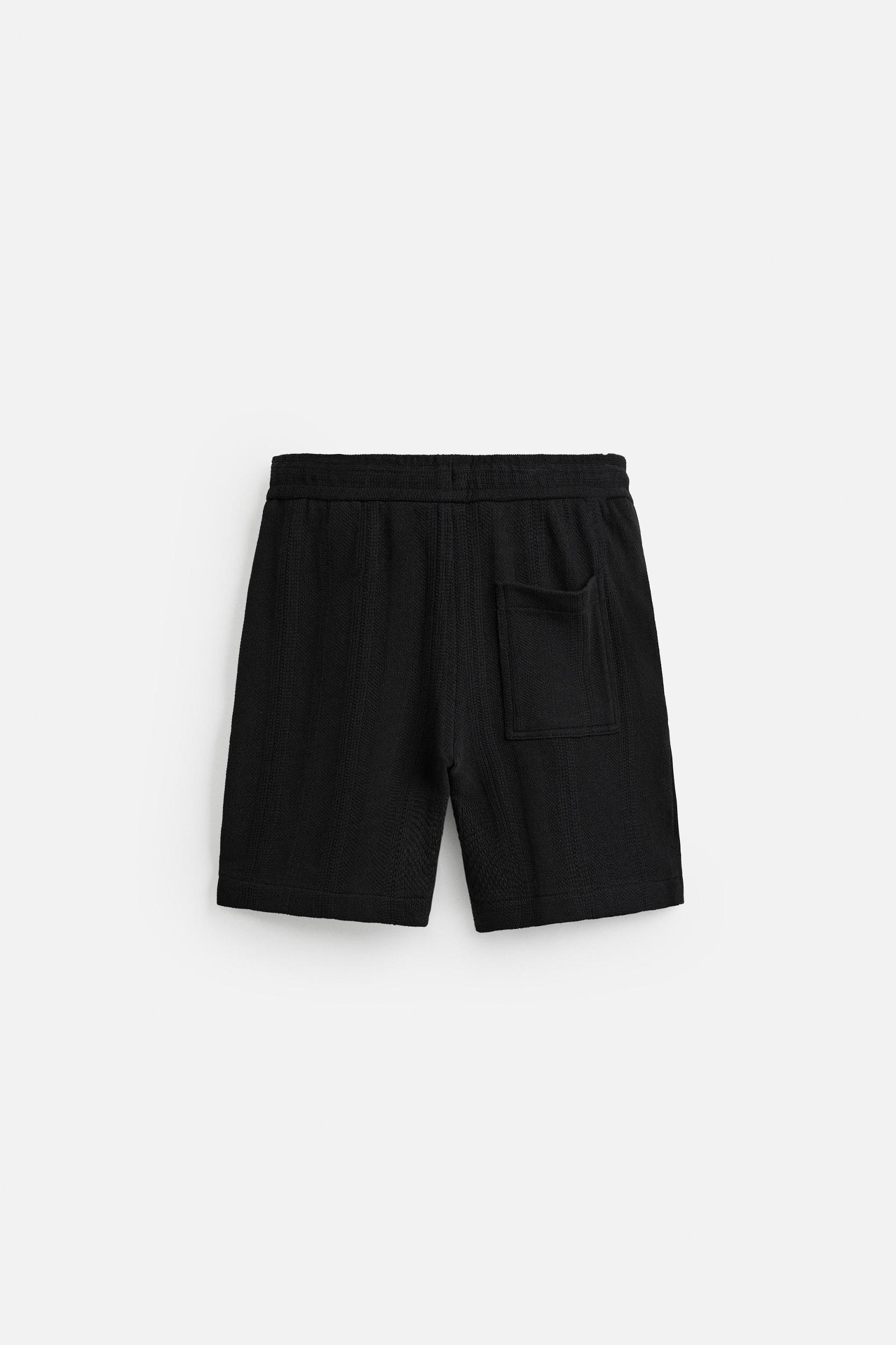 JACQUARD TEXTURED SHORTS Product Image