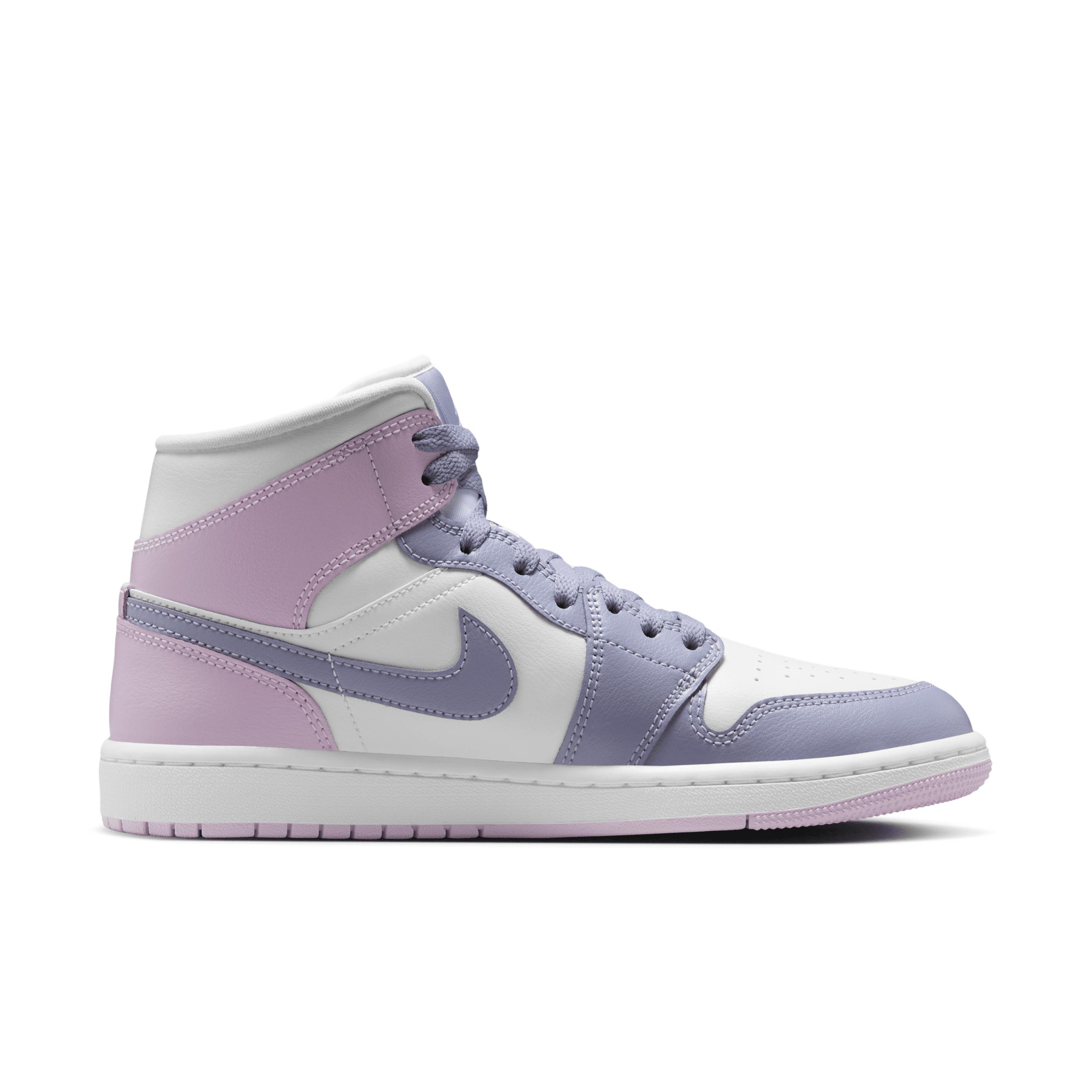 Jordan Womens Jordan AJ 1 Mid - Womens Basketball Shoes Indigo Haze/White/White/White Product Image