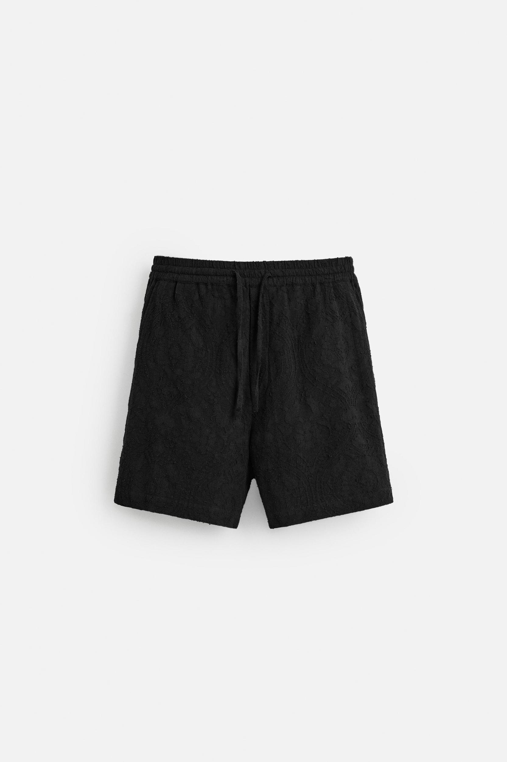RELAXED FIT JACQUARD SHORTS Product Image
