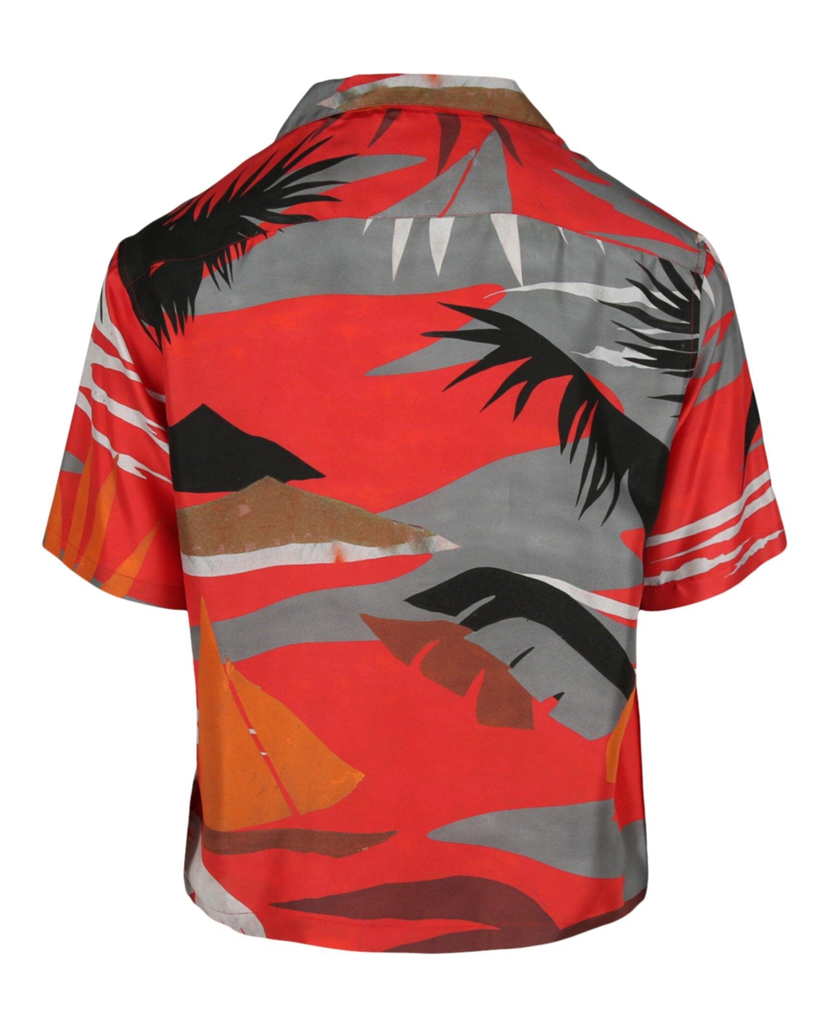Palm Angels Hawaiian Bowling Shirt Product Image