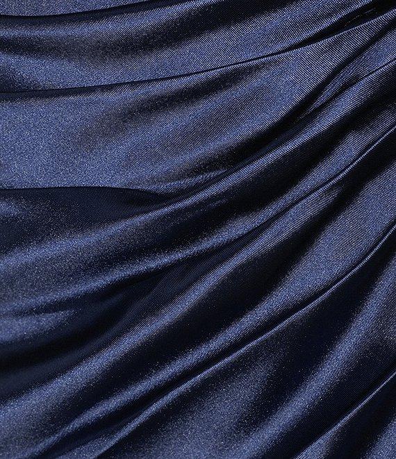 GB Social Halter Neck Satin Mini Dress Product Image