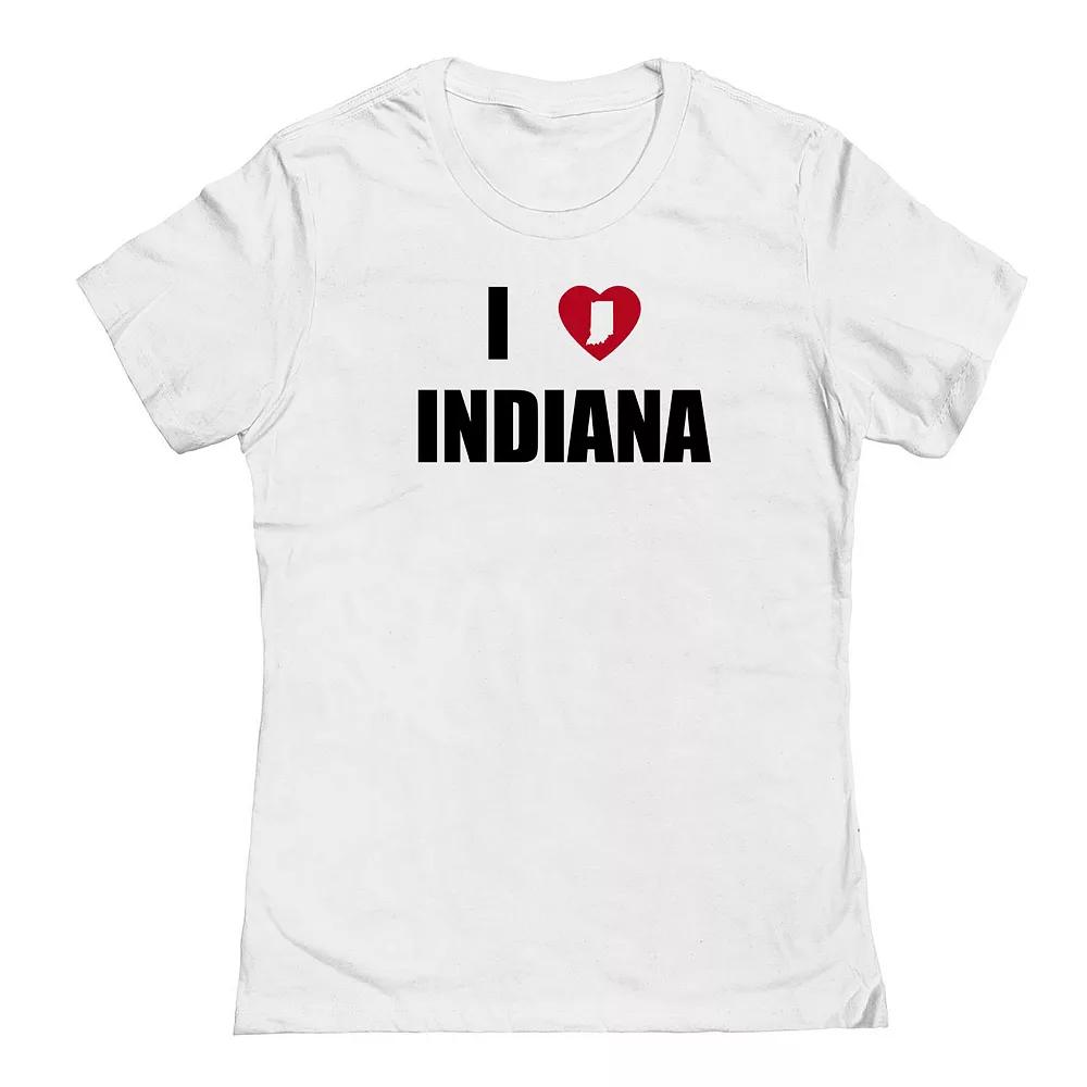 Junior's I Heart Indiana Graphic Tee, Women's,  Product Image