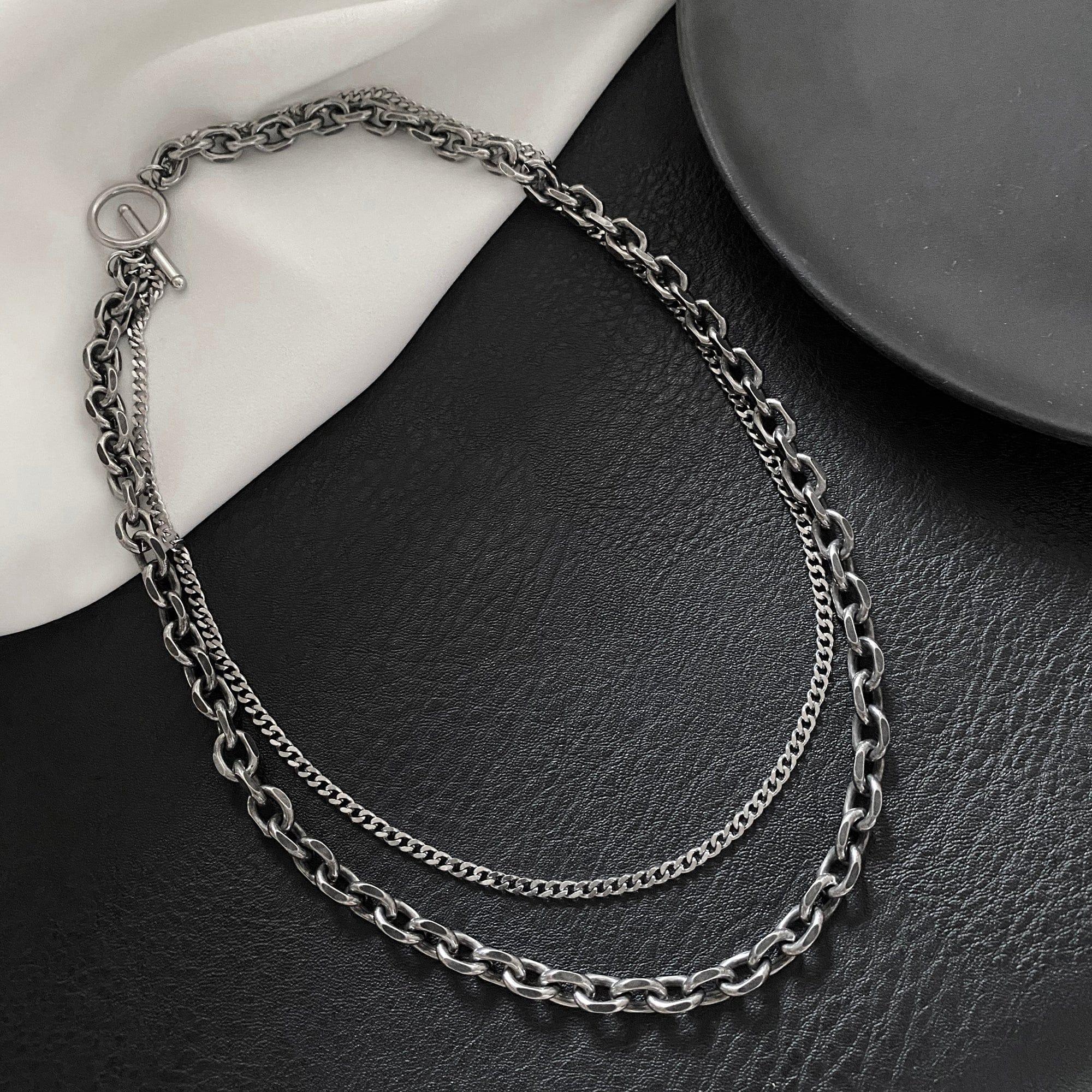 DOUBLE LAYER CHAIN NECKLACE Product Image