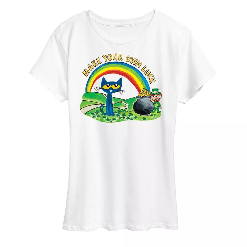 Women's Pete The Cat Pete Leprechaun Pot Of Gold Graphic Tee,  Product Image