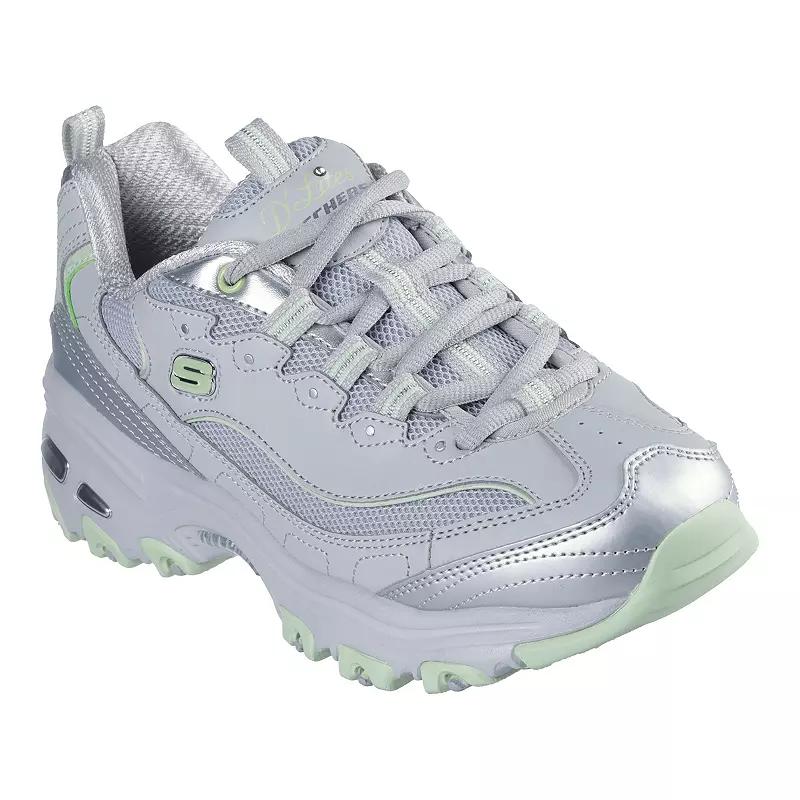 Skechers D'Lites® Chromatic Women's Sneakers, Size: 8, Gray Green Product Image