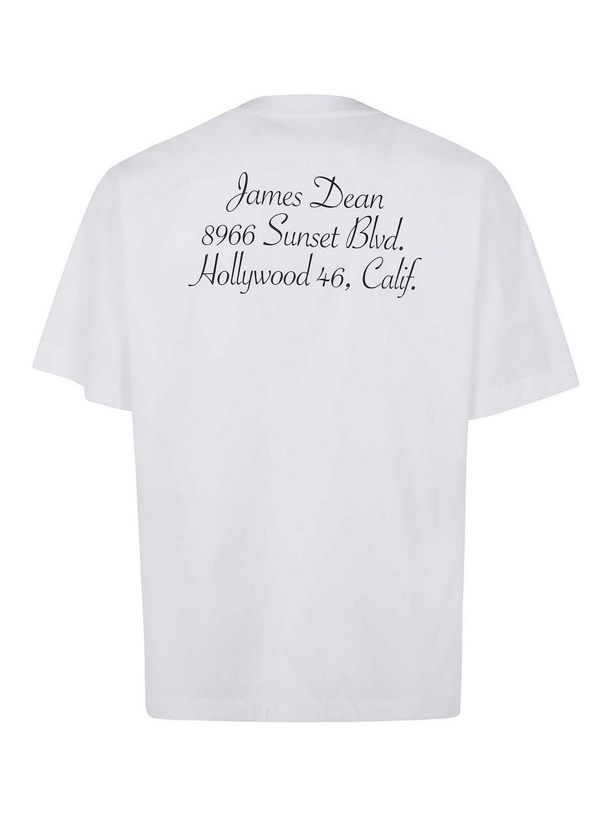 SACAI James Dean Cotton Popelin T-shirt Clothing In White Product Image