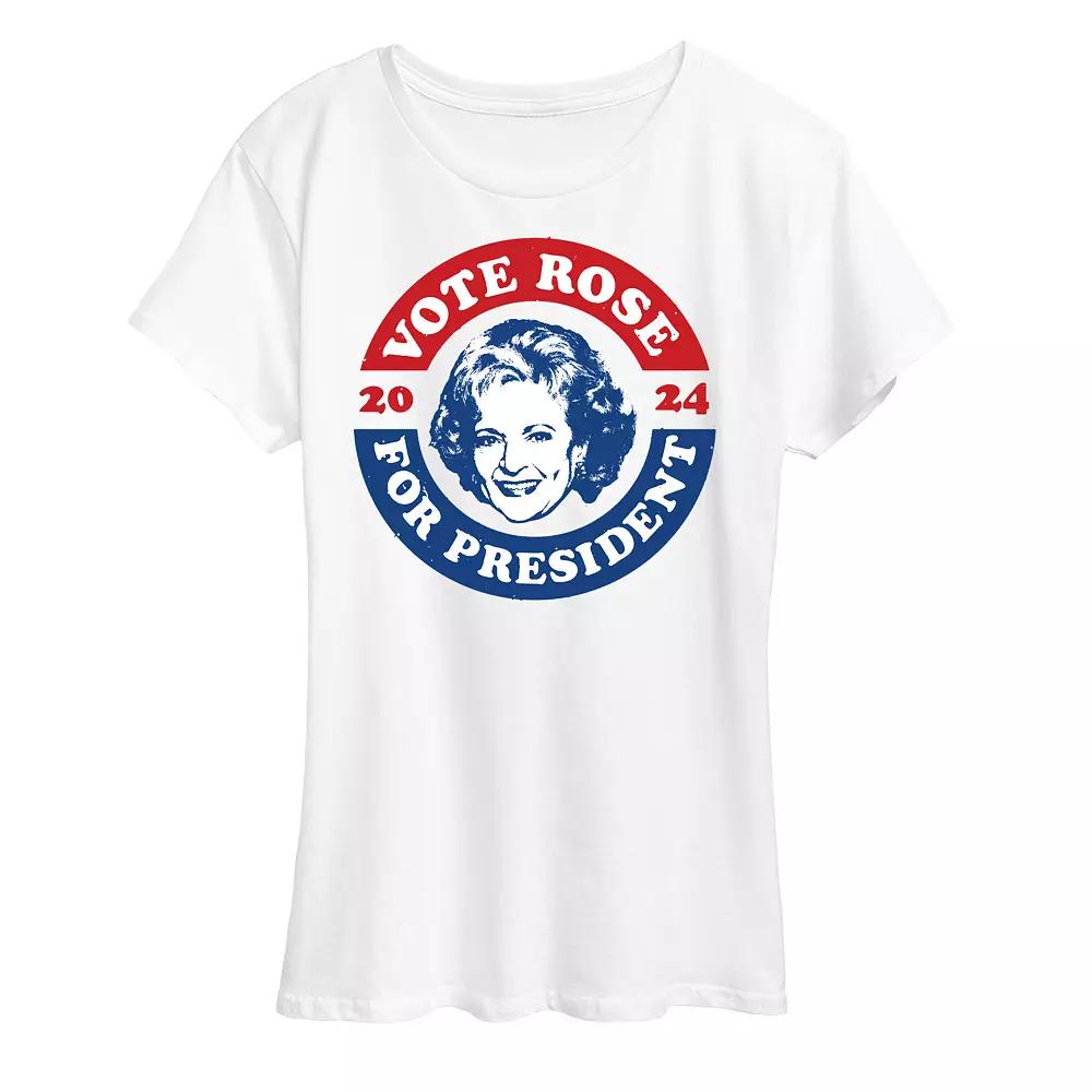 Women's Golden Girls President Rose Graphic Tee, Girl's,  Product Image