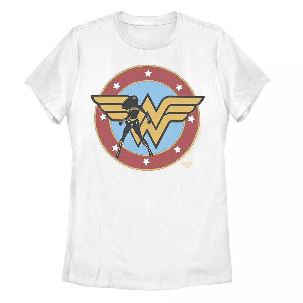 Juniors' DC Fandome Wonder Woman Silhouette Logo Graphic Tee, Girl's,  Product Image