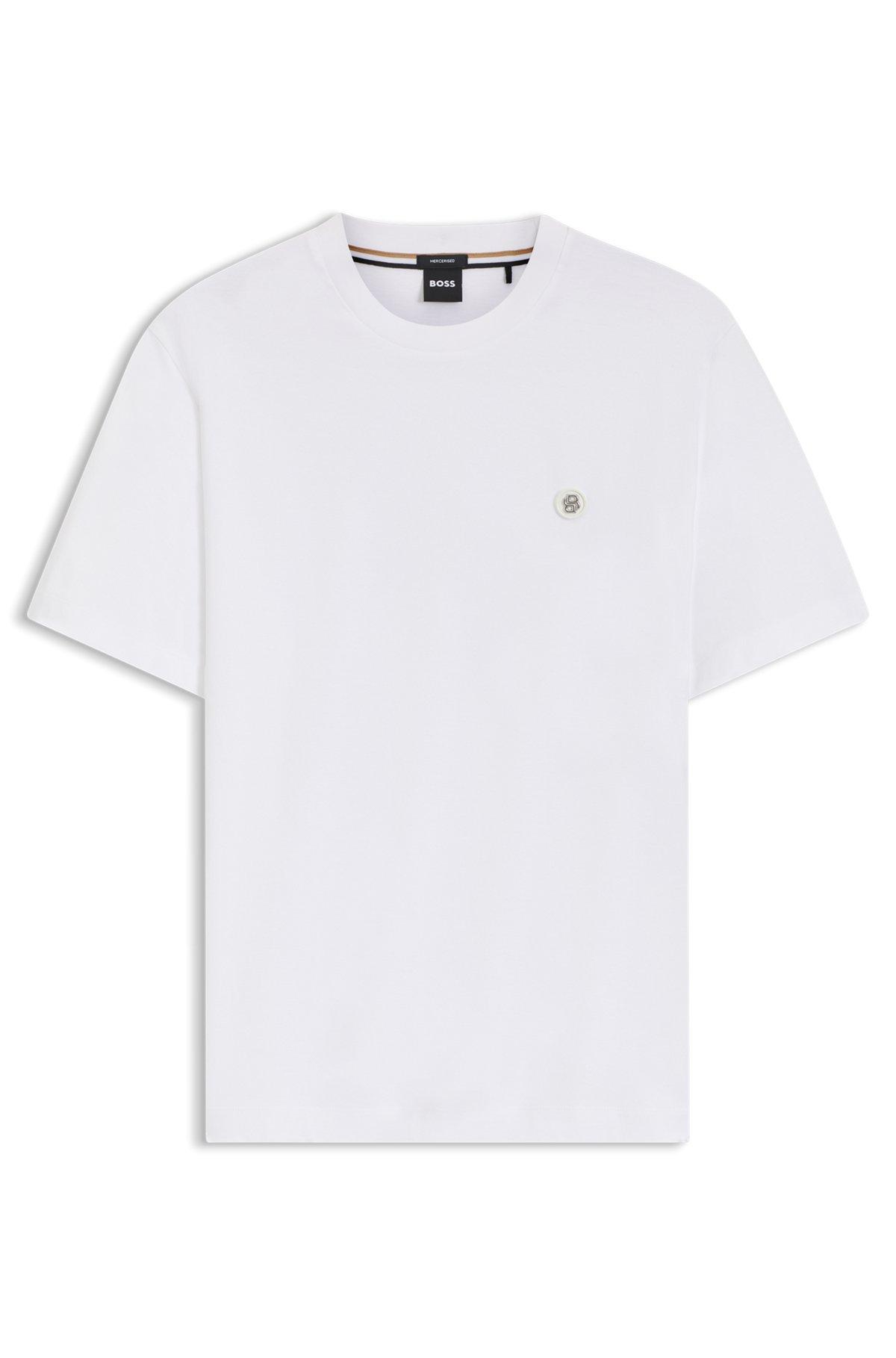 Mercerized-cotton T-shirt with Double B monogram Product Image