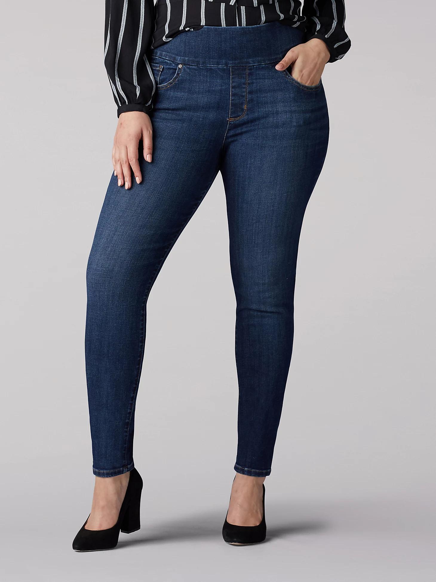 Women’s Sculpting Slim Fit Skinny Pull-On Jean (Plus) | Women's Jeans | Lee® Product Image