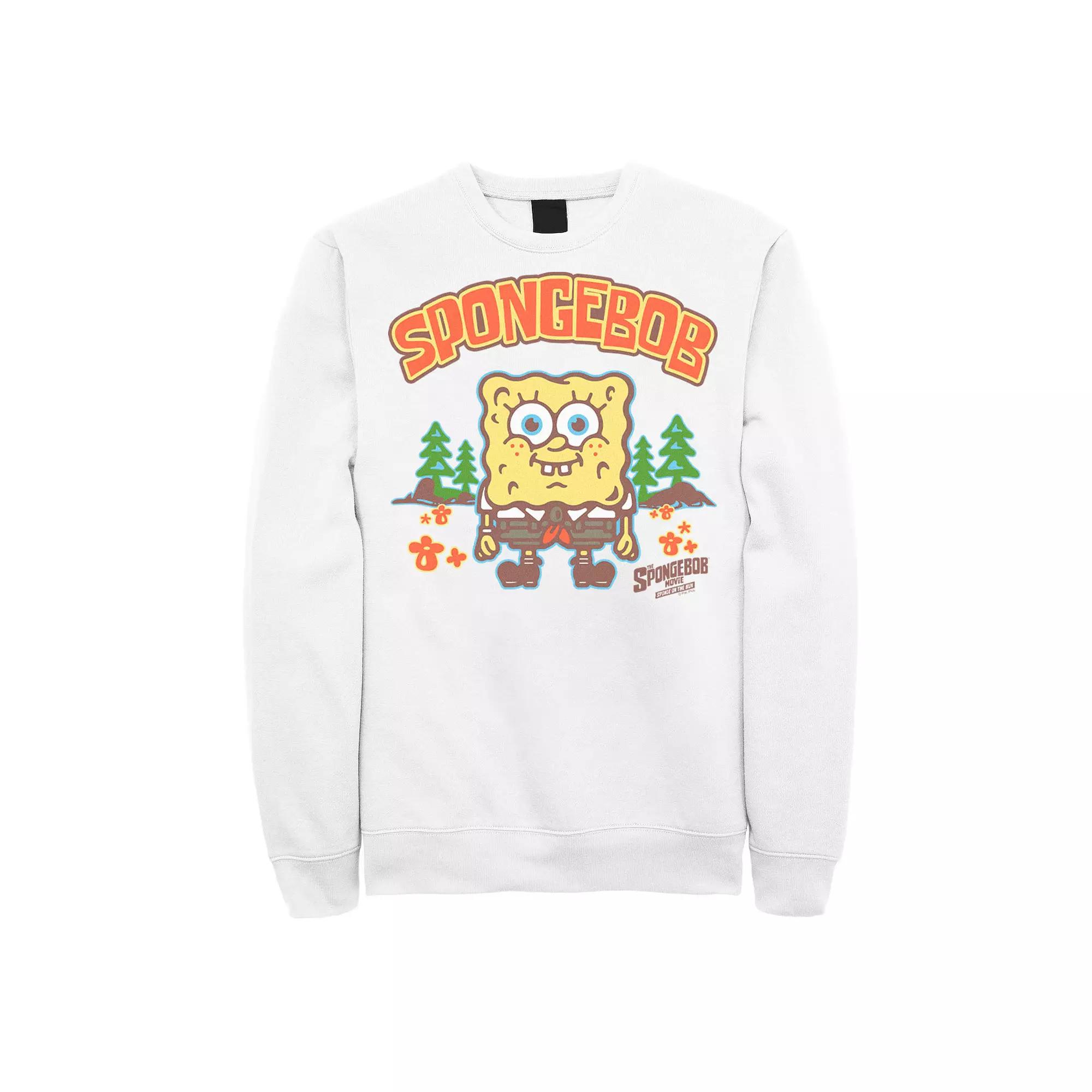 Men's Spongebob Movie Bubble Art Style Sweatshirt,  Product Image