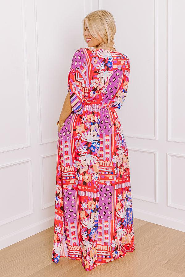 Peace and Petals Maxi Dress Curves Product Image