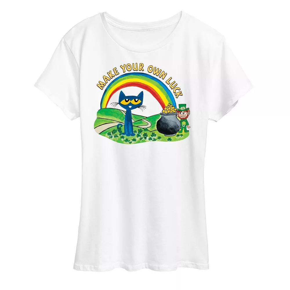 Women's Pete The Cat Pete Leprechaun Pot Of Gold Graphic Tee,  Product Image