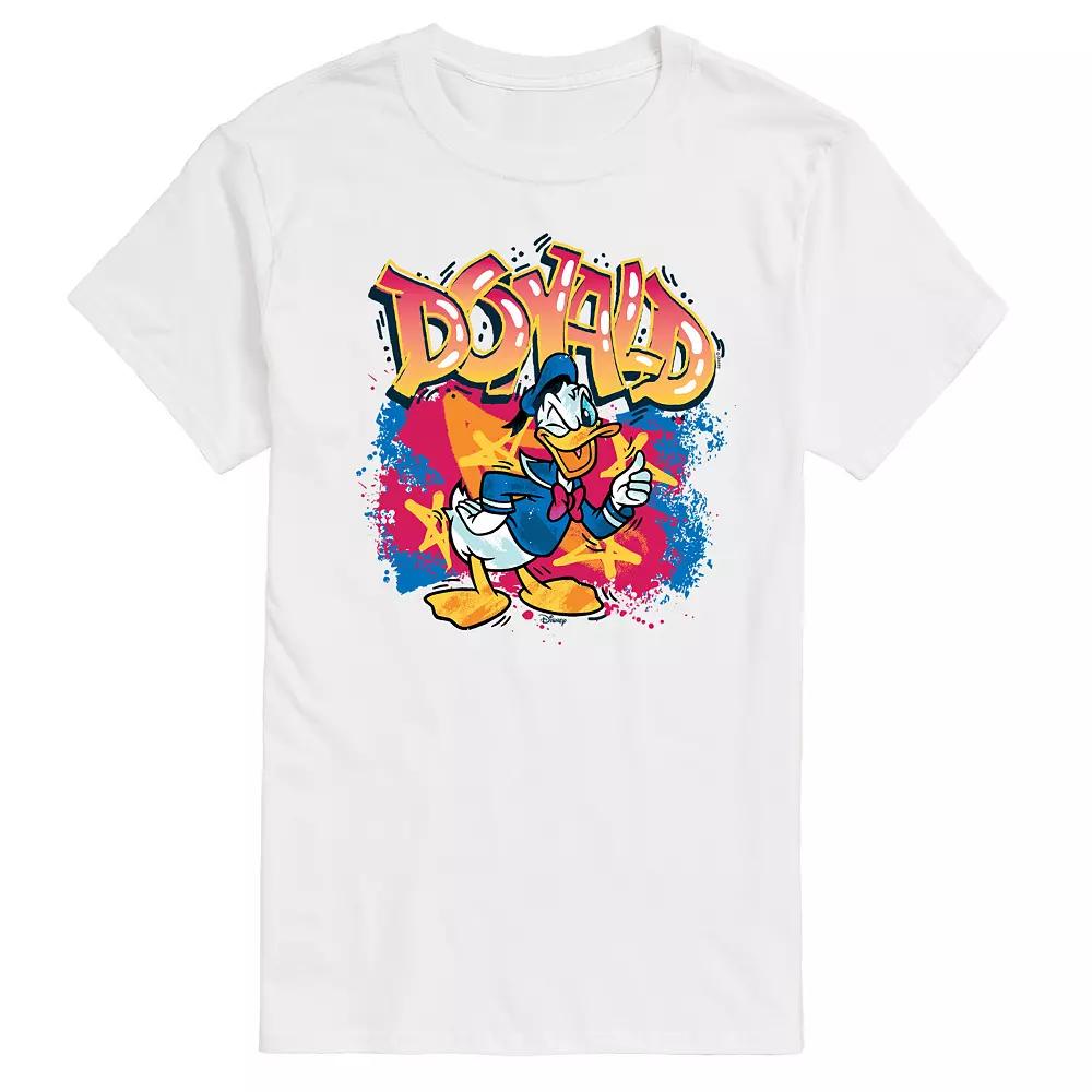 Disney's Donald Duck Big & Tall Graffiti Graphic Tee, Men's,  Product Image