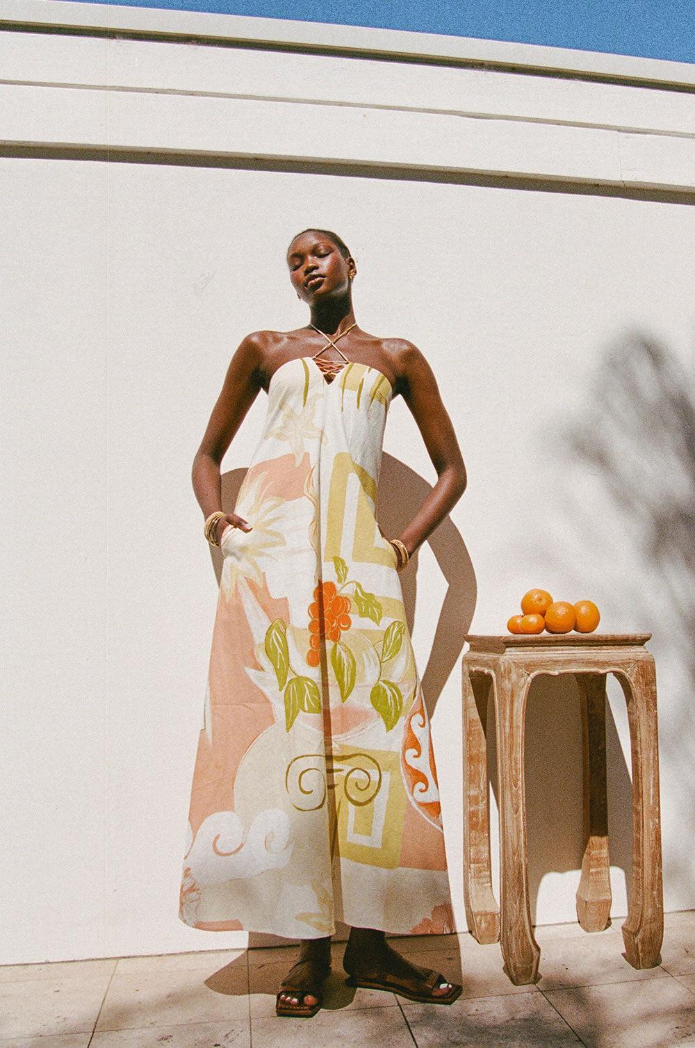 Aerin Dress - Thalassa Rust Product Image