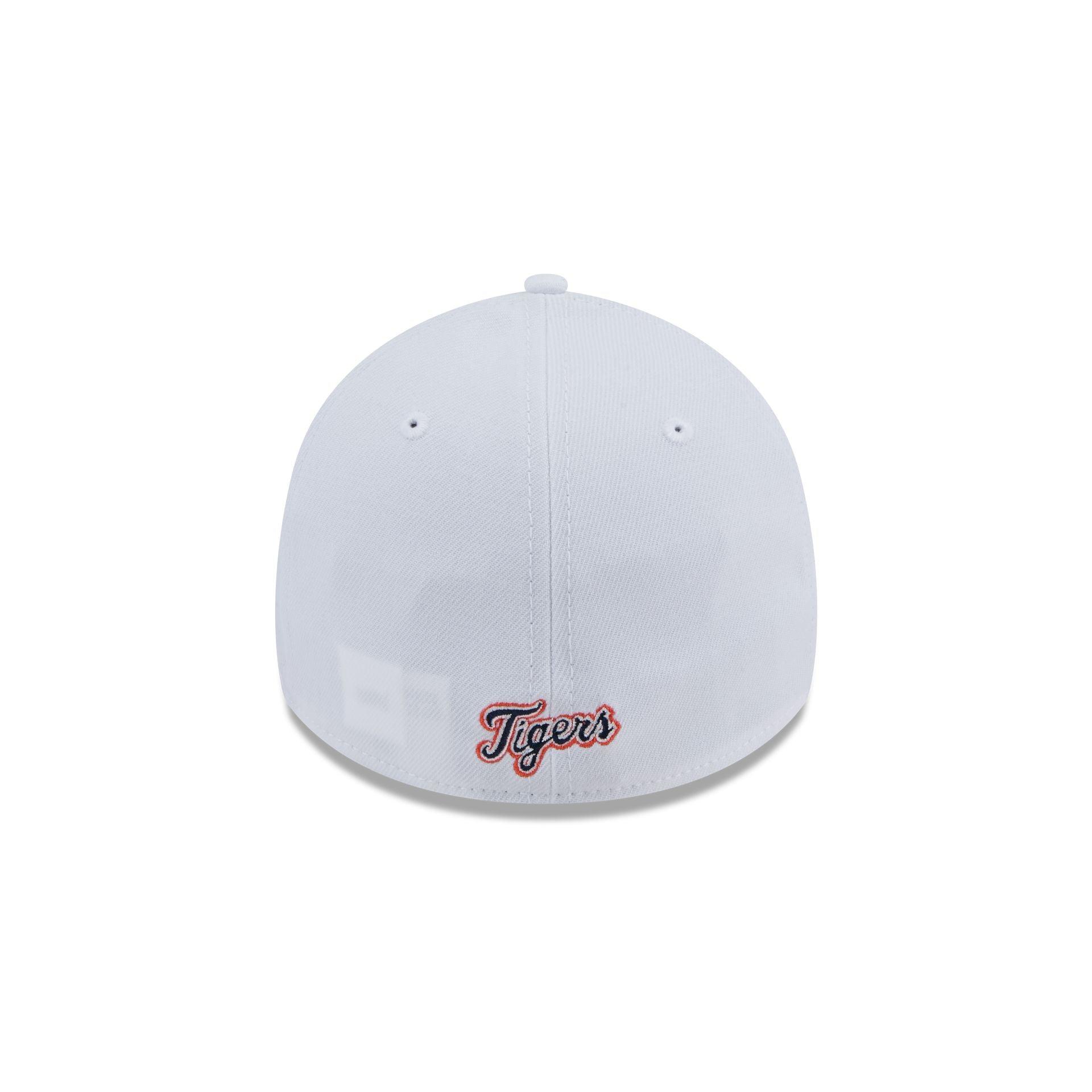 Detroit Tigers Optic White 39THIRTY Stretch Fit Hat Male Product Image