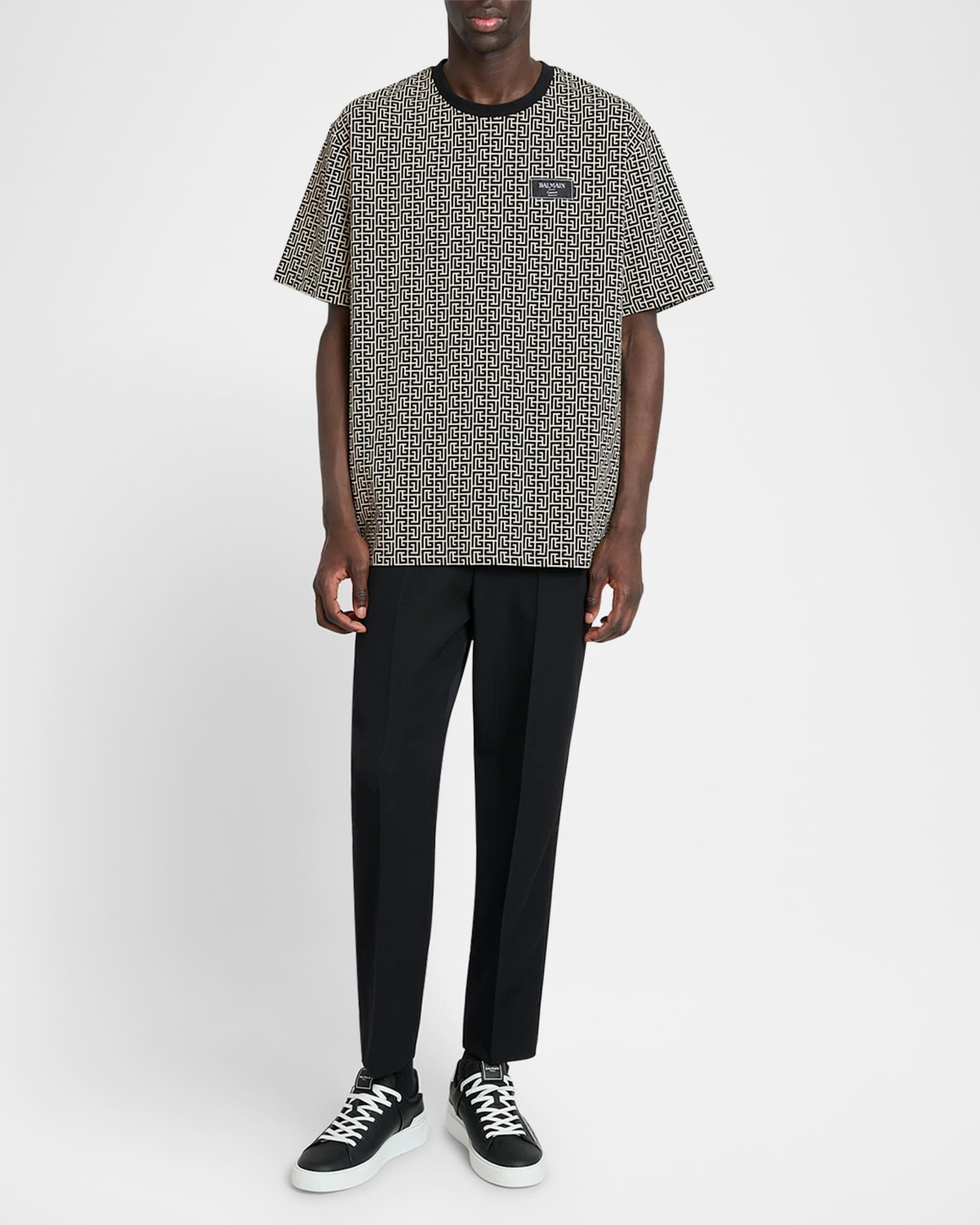 Men's Couture Label Monogram Crewneck T-Shirt Product Image