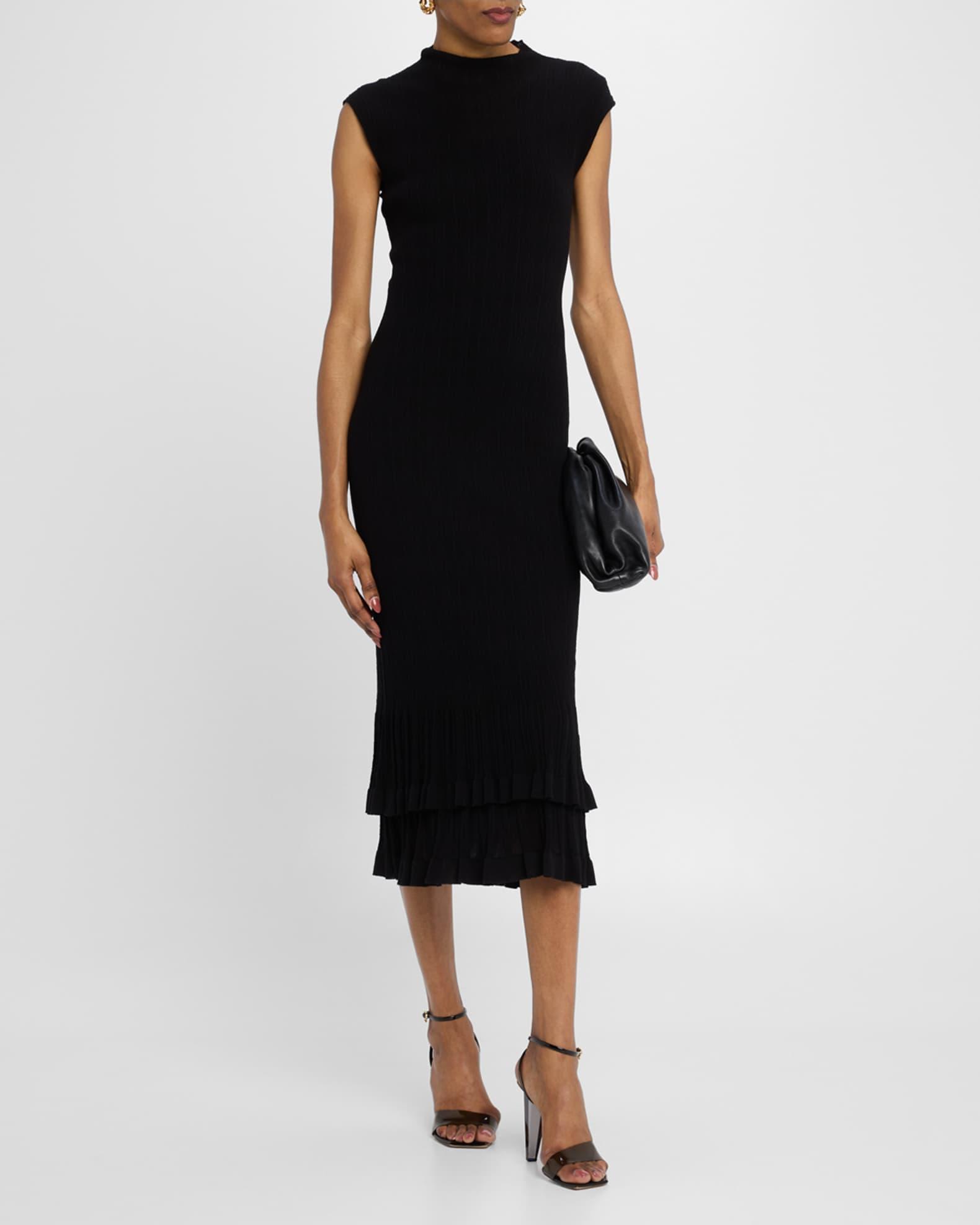 Kennedy Mock-Neck Plisse Dress Product Image