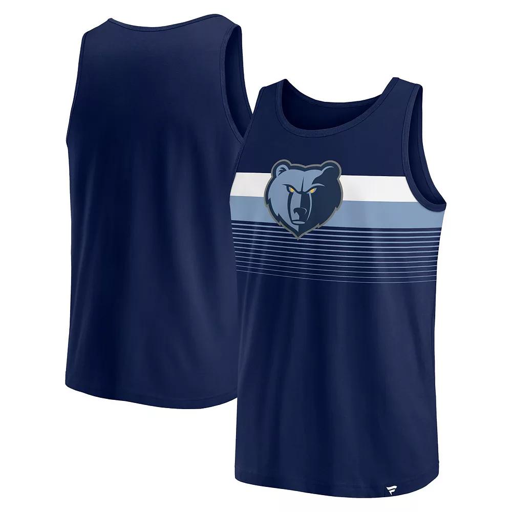 Men's Fanatics Branded Navy Memphis Grizzlies Wild Game Tank Top,  Product Image