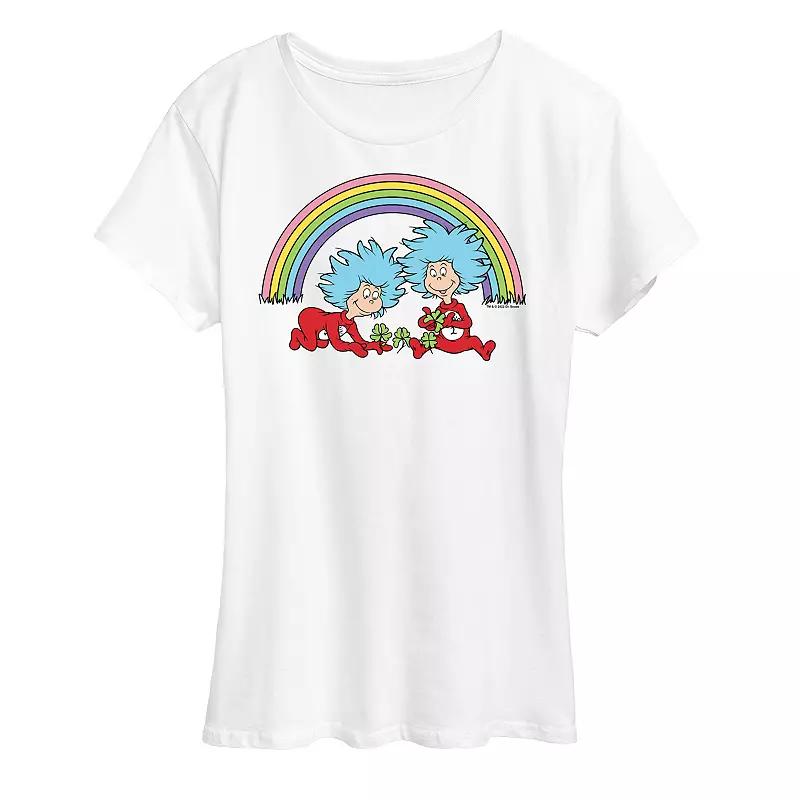 Women's Dr. Seuss Thing 1 & 2 Rainbow Graphic Tee,  Product Image