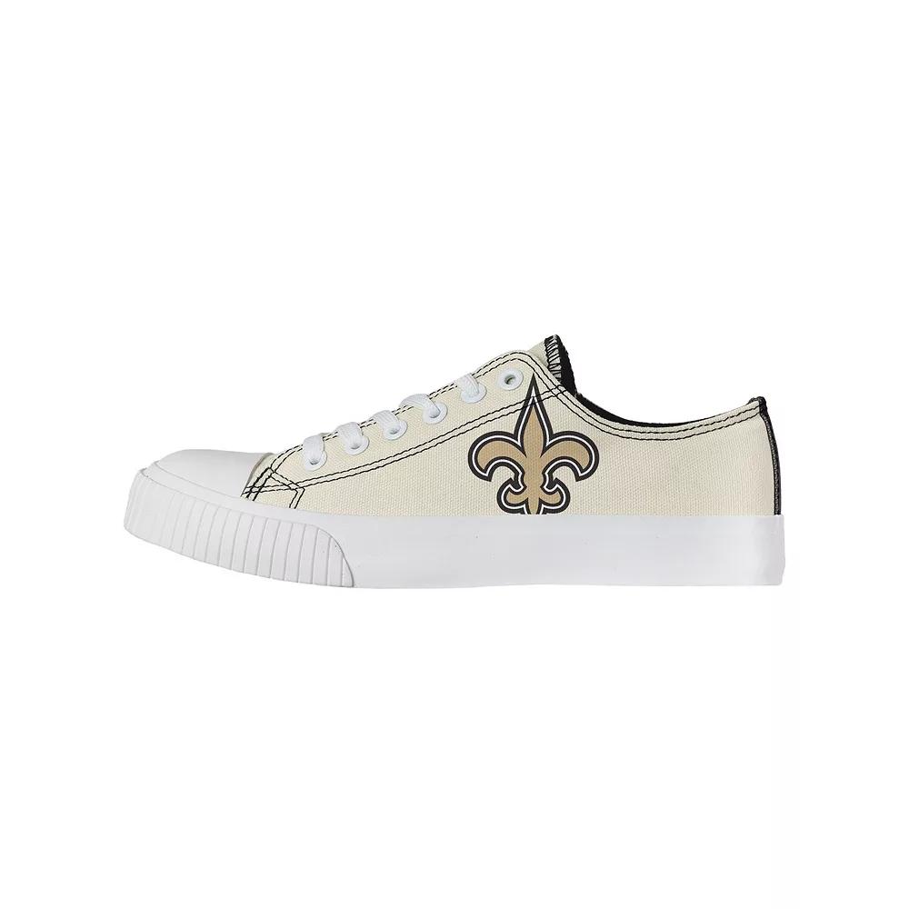 Women's FOCO Cream New Orleans Saints Low Top Canvas Shoes, Size: 7, Beige Product Image