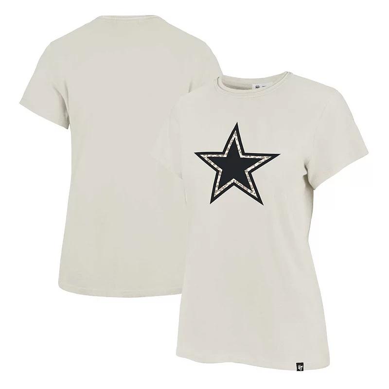 Women's '47 Cream Dallas Cowboys Panthera Frankie T-Shirt, Adult Unisex,  Product Image