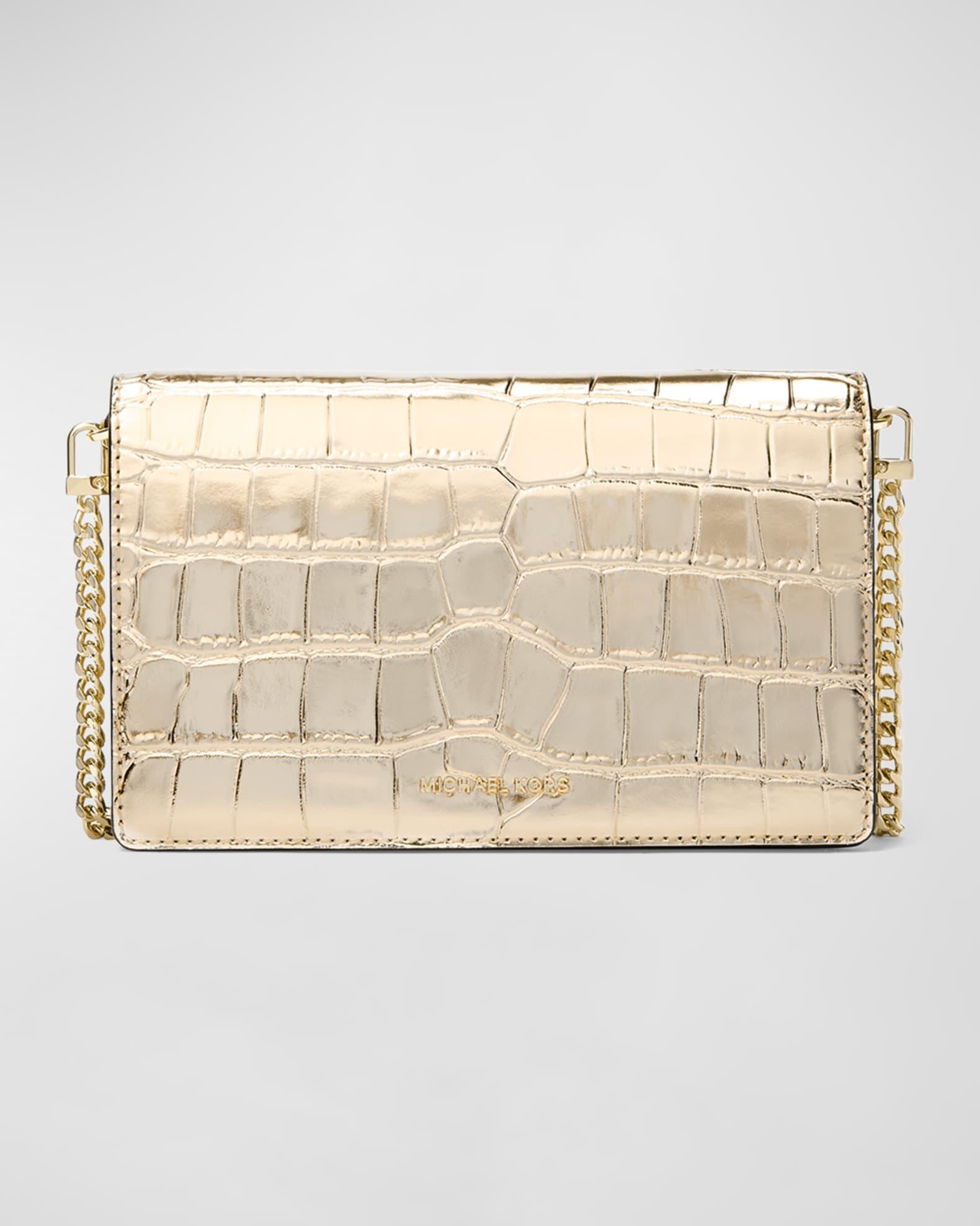 Jet Set Metallic Croc-Embossed Crossbody Bag Product Image