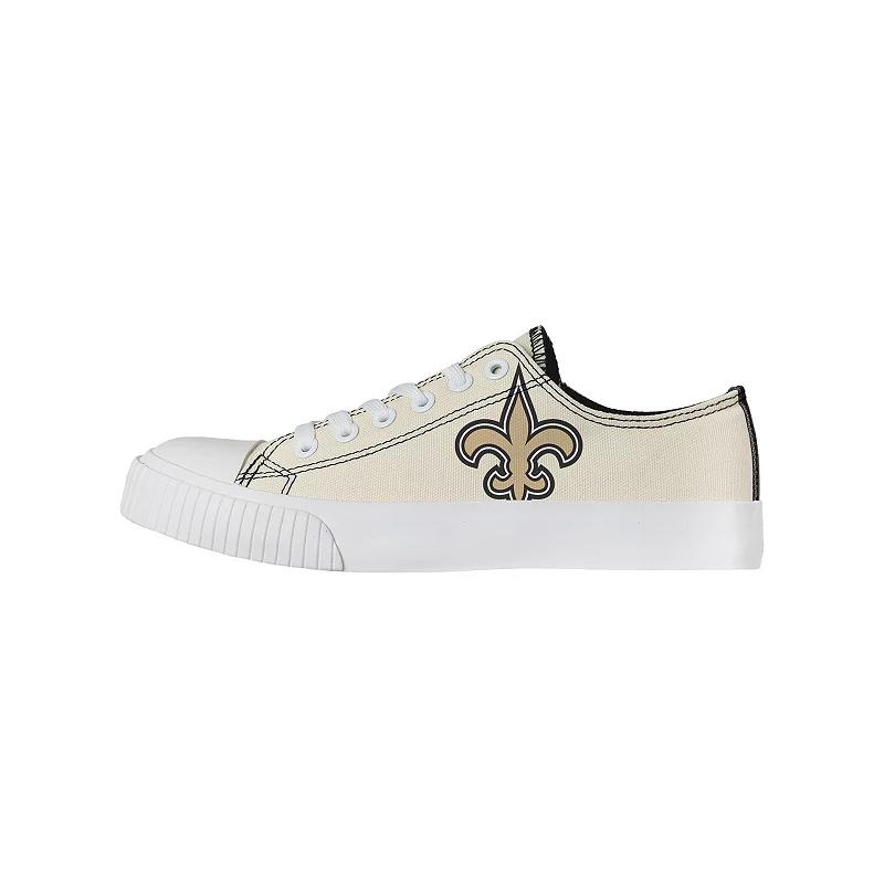 Women's FOCO Cream New Orleans Saints Low Top Canvas Shoes, Size: 7, Beige Product Image