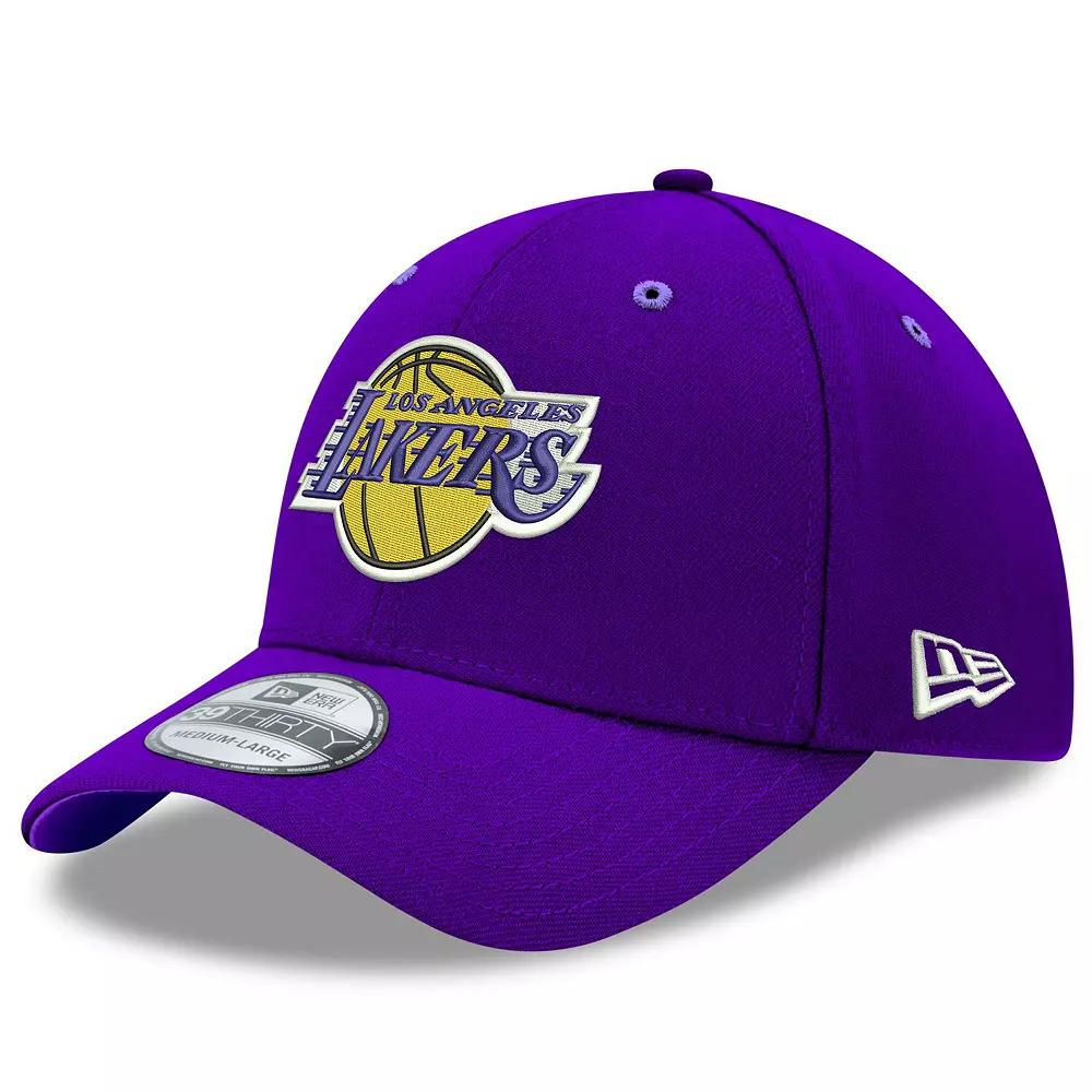Men's New Era Purple Los Angeles Lakers Team Classic 39THIRTY Flex Hat, Size: Small/Medium Product Image