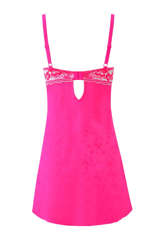 AMAYA SLIP DRESS - NEON PINK Product Image