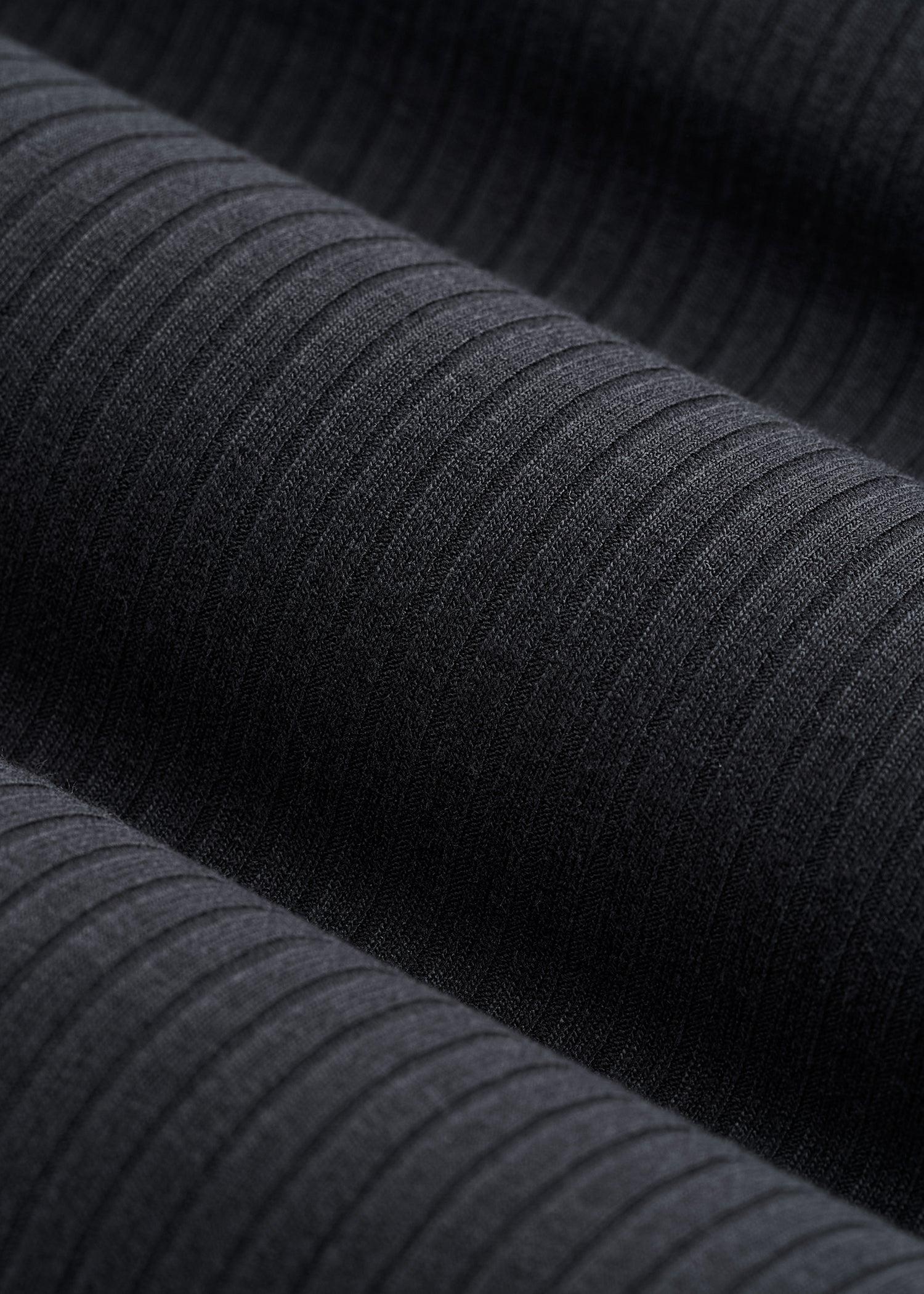 Ribbed Flare Pants for Tall Women in Black Female Product Image