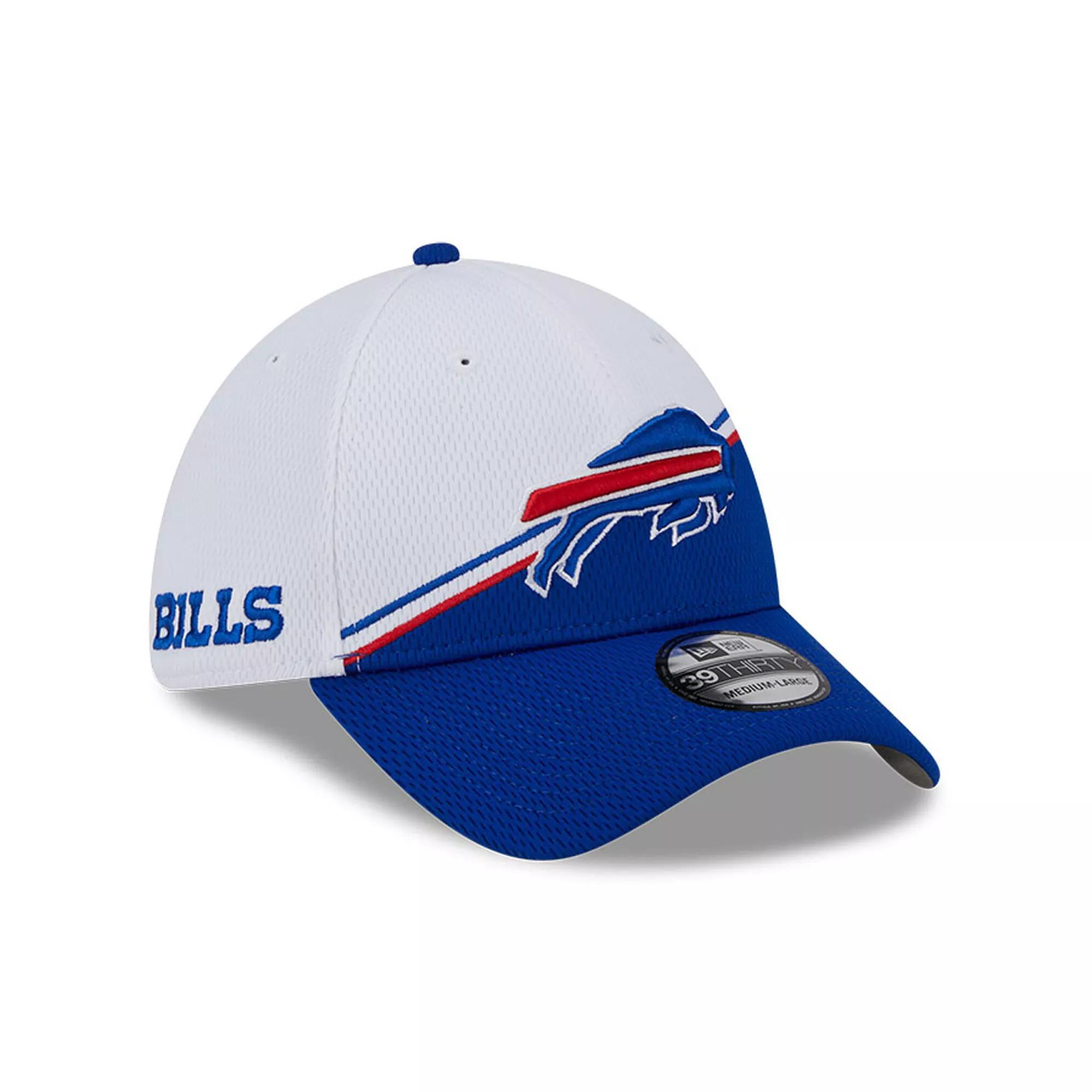 Men's New Era  White/Royal Buffalo Bills 2023 Sideline 39THIRTY Flex Hat, Size: Small/Medium Product Image