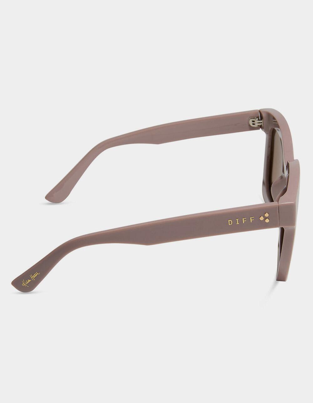DIFF EYEWEAR x Krista Horton Kamp Polarized Sunglasses - TAUPE Product Image