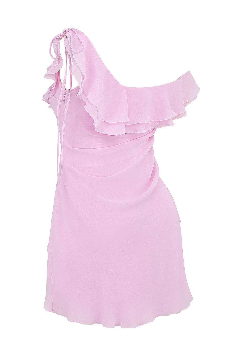 Kalena  cotton candy off shoulder mini dress Product Image