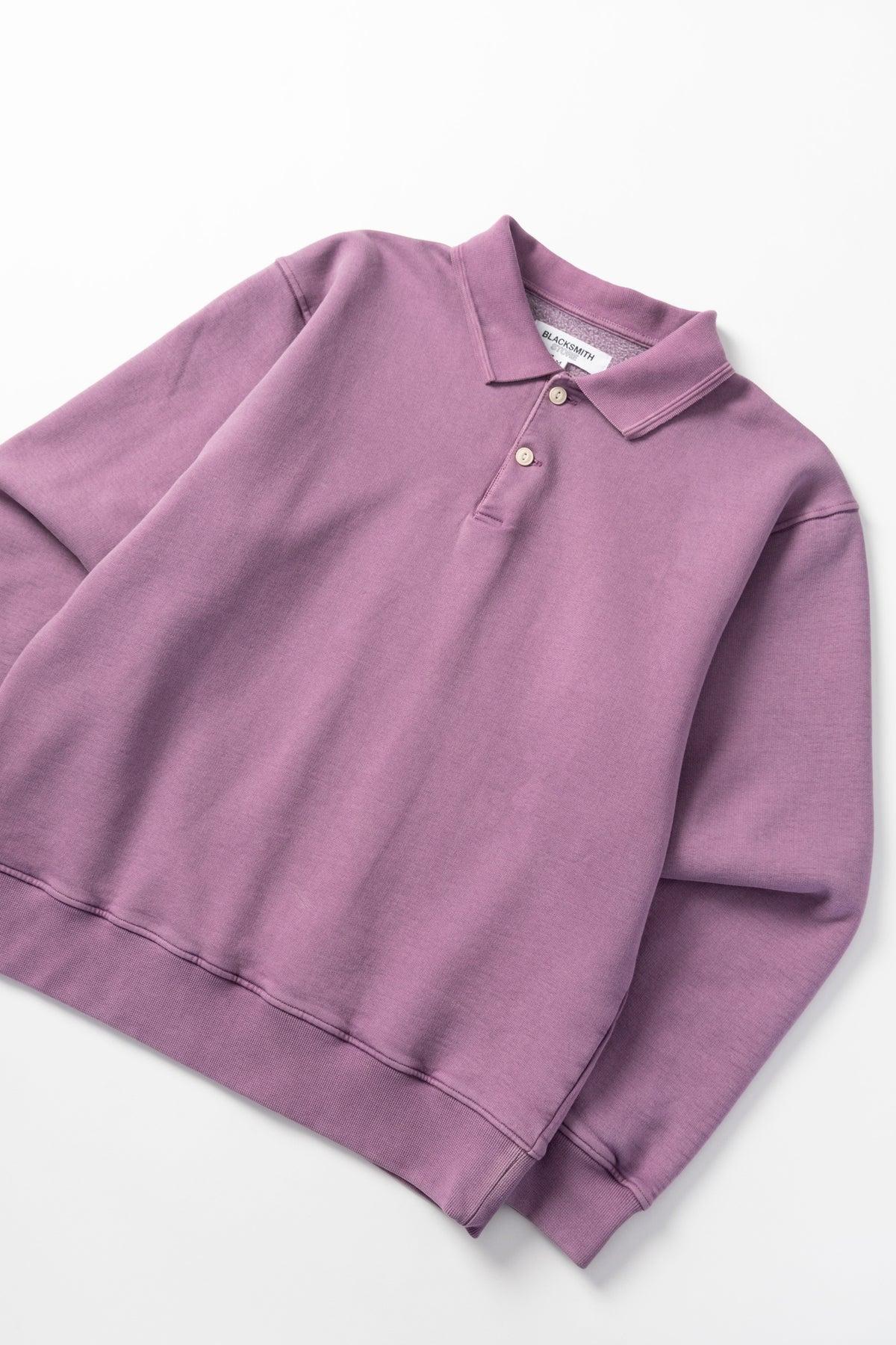 Blacksmith - Two Button Washed Rugby - Purple Product Image