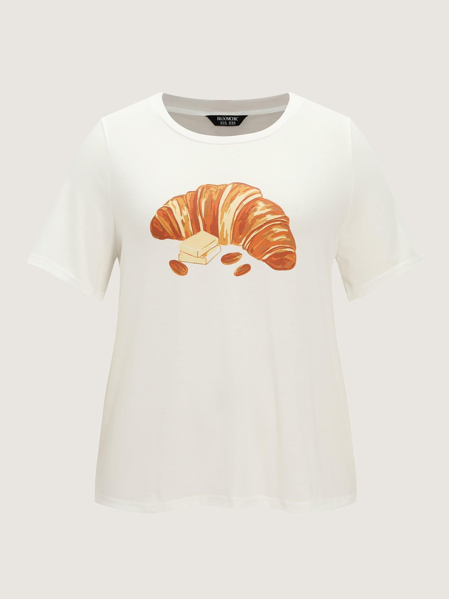 Supersoft Butter Croissant Print Lounge Set Female Product Image