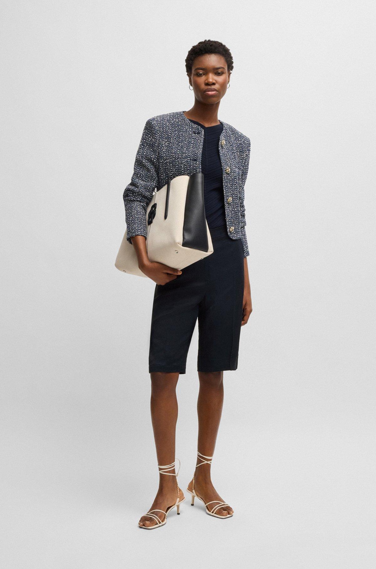 Relaxed-fit shorts with wide leg Product Image