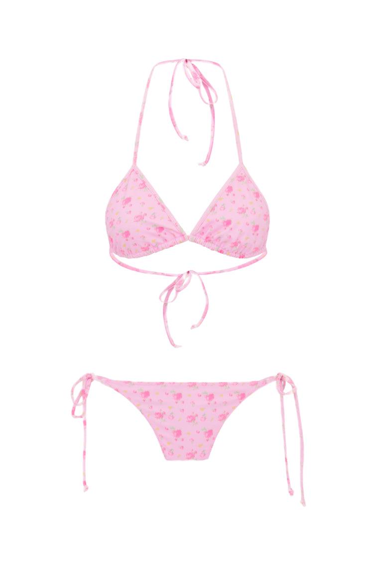 Harbor Floral Triangle Bikini - WHISPER BLUE Product Image