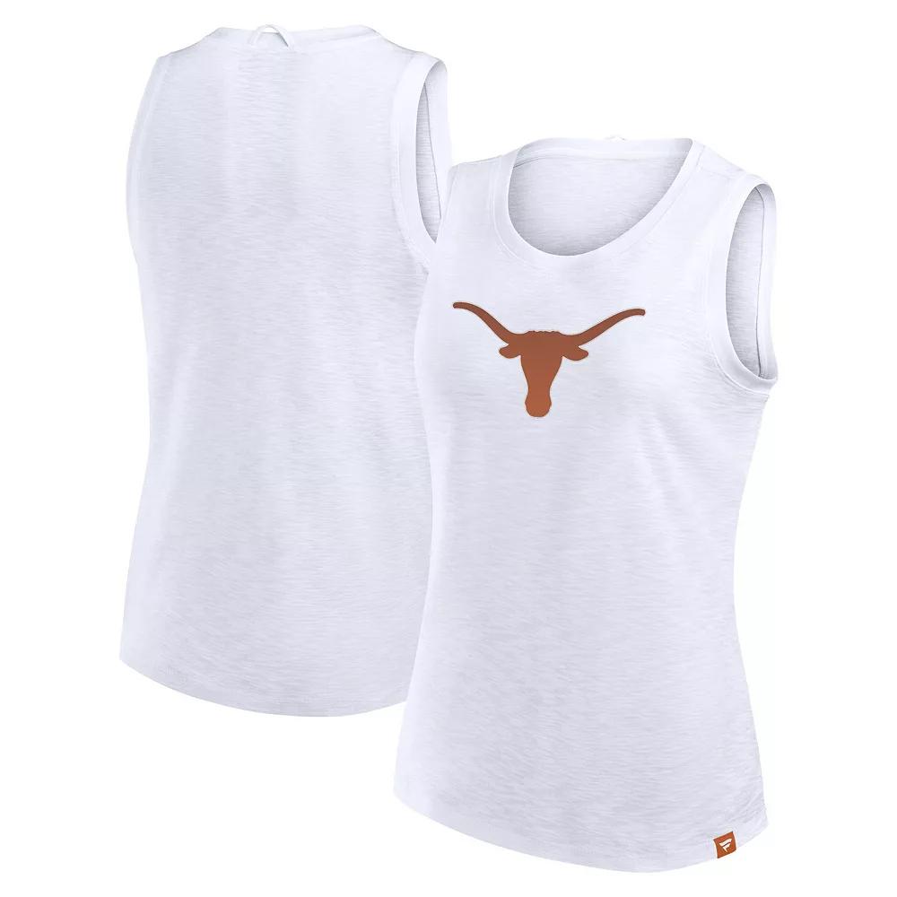 Women's Fanatics White Texas Longhorns Activate Slub Tank Top, Size: XL Product Image