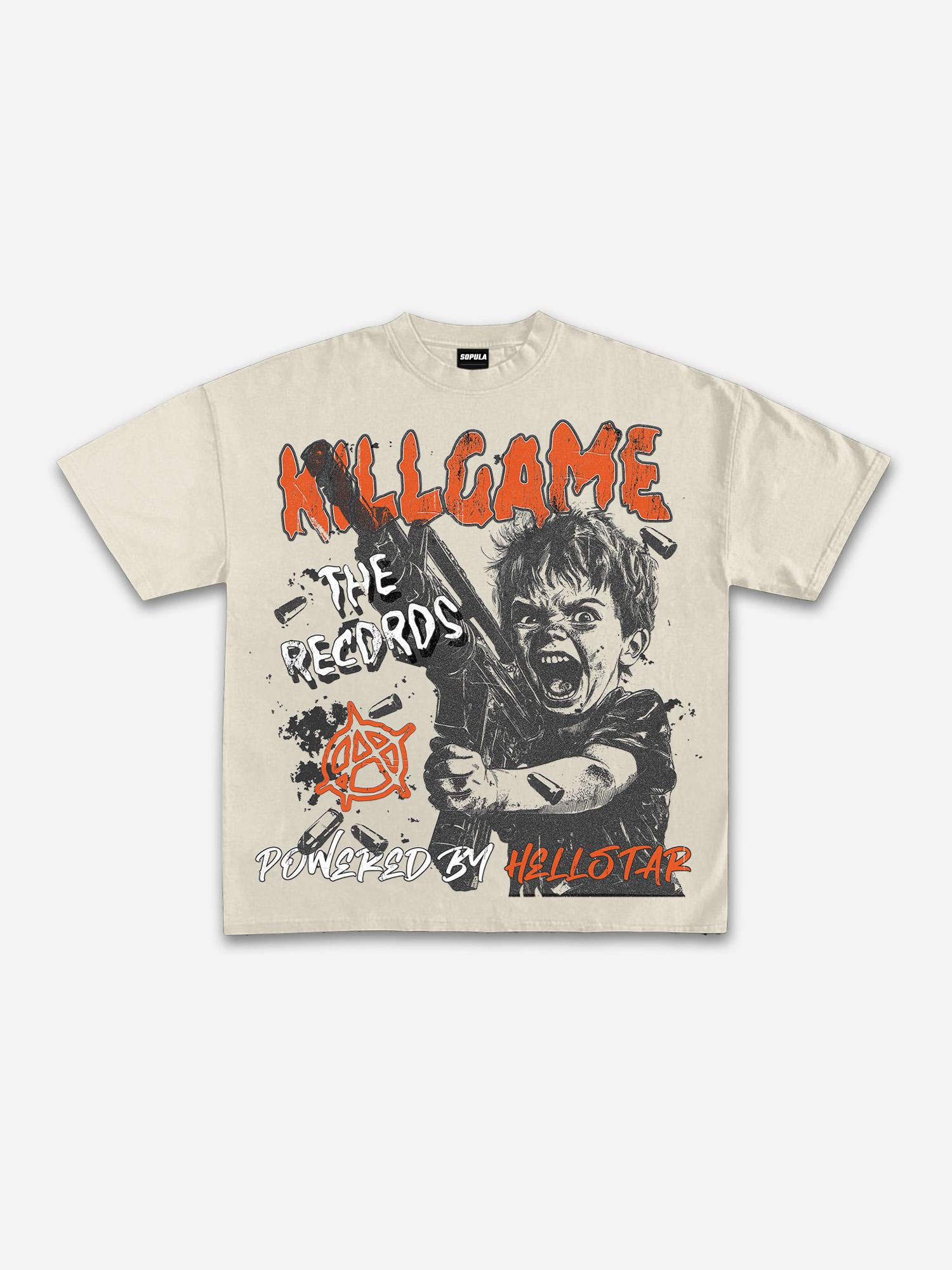 Sopula Street Killgame Makes Old Graphics Cotton T-Shirt Product Image